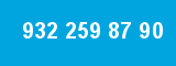 932 259 87 90 932 259 87 90